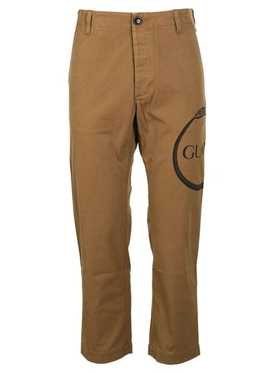 Shop Gucci Chino Trousers In Saturn Black