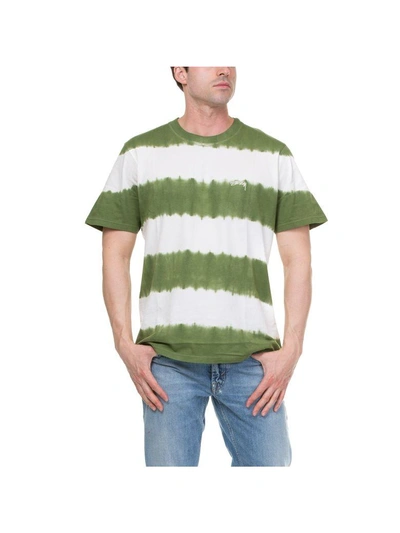 Shop Stussy Ziggy Stripe T-shirt In Bicolor