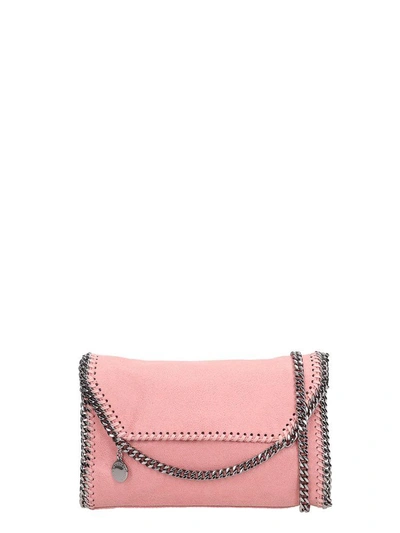 Shop Stella Mccartney Falabella Shaggy Deer Mini Bag In Rose-pink