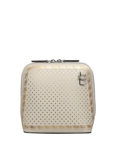 Shop Gucci Guccy Leather Mini Bag In Bianco
