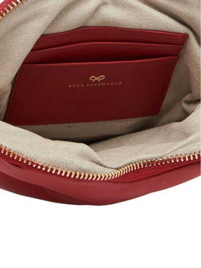 Shop Anya Hindmarch 'chubby Heart' Bag In Red
