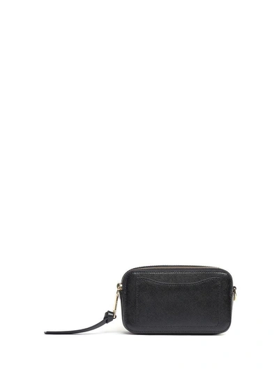 Shop Marc Jacobs Snapshot Badge Saffiano-leather Camera Bag In Multi