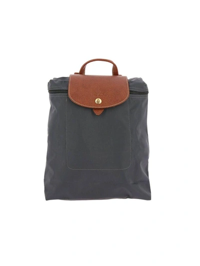 Shop Longchamp Backpack Shoulder Bag Women  In Lead