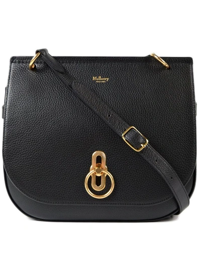 Shop Mulberry Amberley Satchel Sm Bag In Ablack