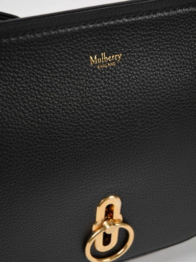 Shop Mulberry Amberley Satchel Sm Bag In Ablack
