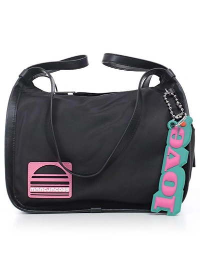 Shop Marc Jacobs Embroidered Logo Sport Tote In Black
