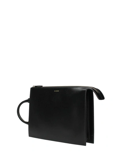 Shop Jil Sander Tootie Md Clutch In Black