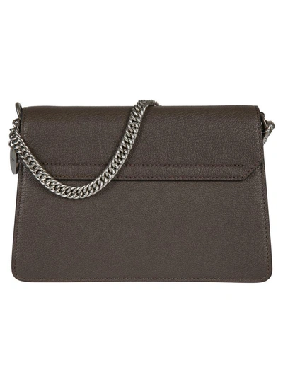 Shop Givenchy Gv3 Shoulder Bag In Heather Grey