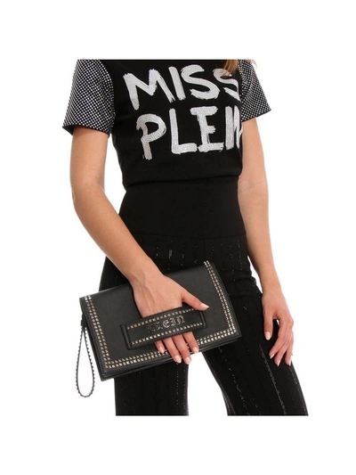 Shop Philipp Plein Clutch Shoulder Bag Women  In Black