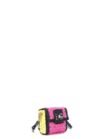Shop Dolce & Gabbana Shoulder Bag In Pink & Purple