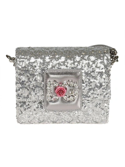 Shop Dolce & Gabbana Dg Millennials Shoulder Bag In Silver