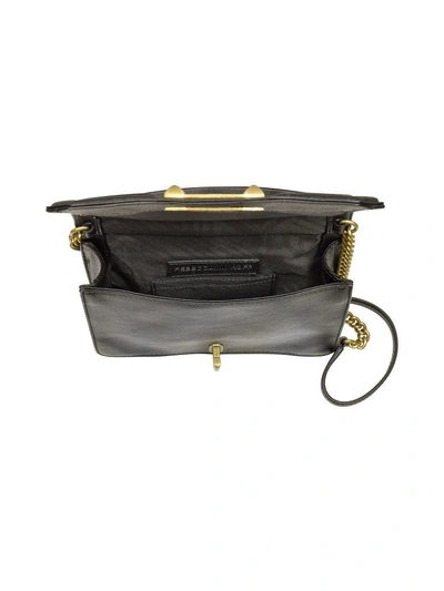 Shop Rebecca Minkoff Black Leather Small Love Crossbody Bag W-top Handle
