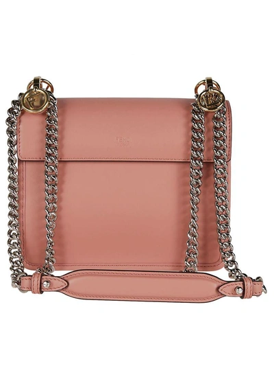 Shop Fendi Small Kan I F Shoulder Bag In Pink