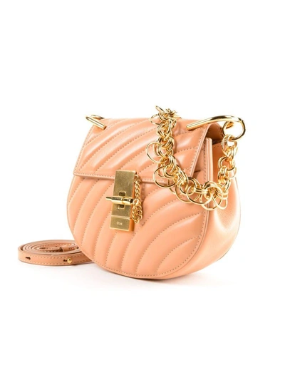 Shop Chloé Drew Bijou Mini Shoulder Bag In Blushy Pink