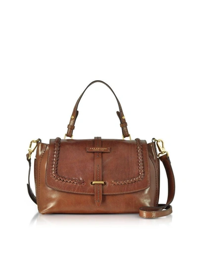 Shop The Bridge Murakami Leather Medium Satchel Bag In Brown