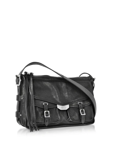 Shop Rag & Bone Black Leather Field Messenger Bag