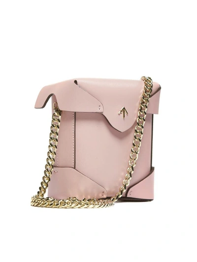 Shop Manu Atelier Pristine Mini Shoulder Bag In Rosa