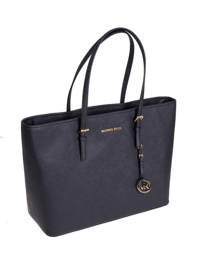 Shop Michael Michael Kors Jet Set Travel Tote In Black