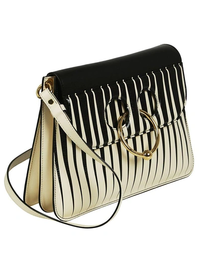 Shop Jw Anderson J.w. Anderson J.w. Anderson Striped Pierce Shoulder Bag In Cream