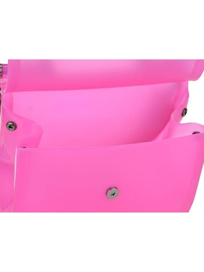 Shop Dolce & Gabbana Semi-transparent Rubber Sicily Handbag In Pink/multicolor