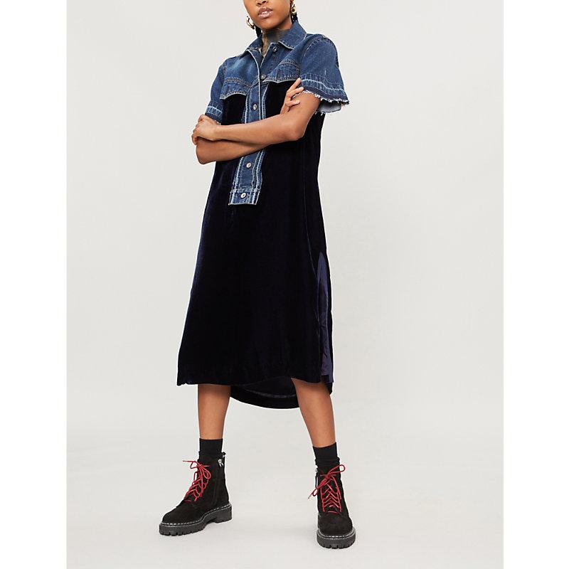 sacai denim dress