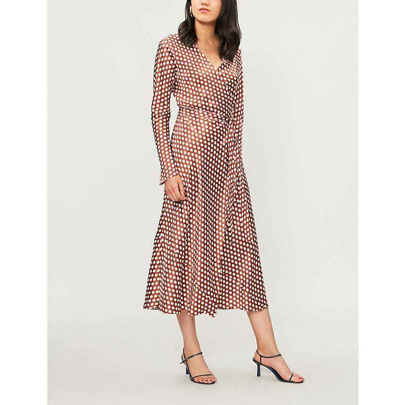 dvf polka dot dress