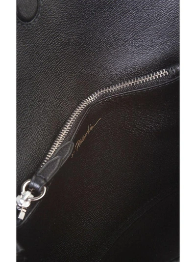 Shop 3.1 Phillip Lim / フィリップ リム Hudson Crystal-embellished Leather Cross-body Bag In Nero