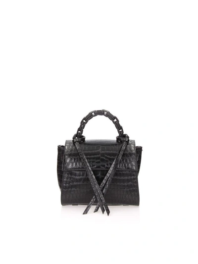 Shop Elena Ghisellini Angel Handbag In Black