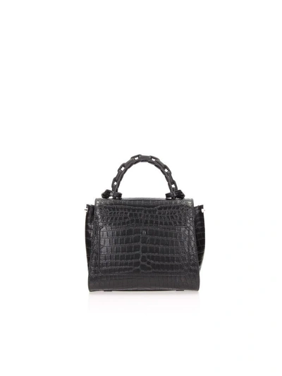Shop Elena Ghisellini Angel Handbag In Black