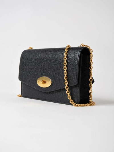 Shop Mulberry Darley Small Bag In Ablack