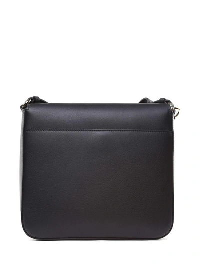 Shop Ferragamo Lock Smooth-leather Shoulder Bag In Nero