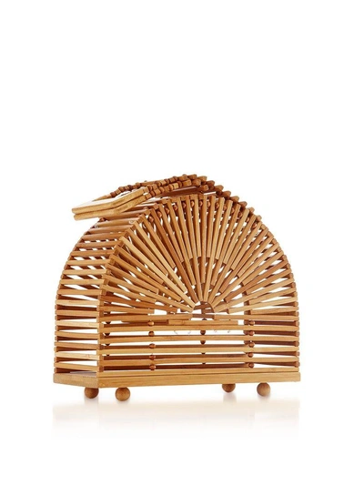 Shop Cult Gaia Natural Bamboo Mini Cupola Bag