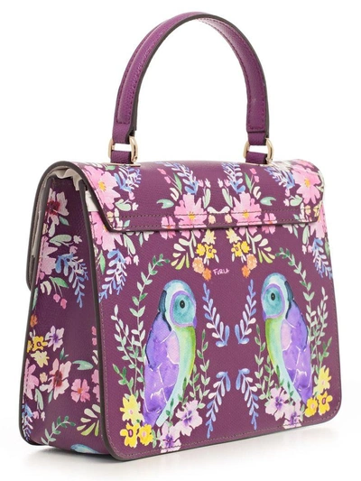 Shop Furla Owl Paint Metropolis Shoulder Bag In Bouganville