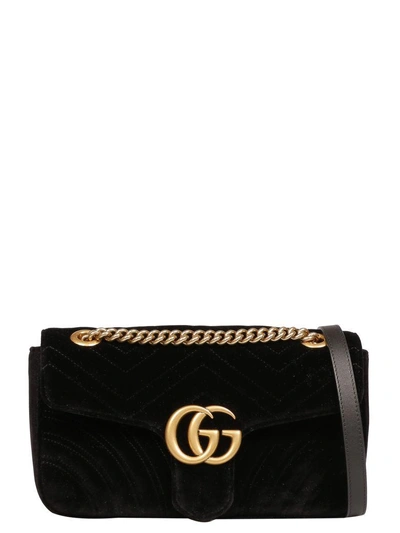 Shop Gucci Gg Marmont Shoulder Bag In 1000