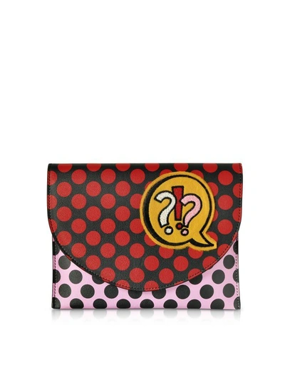 Shop Alessandro Enriquez Miracle Pop Leather Clutch In Red