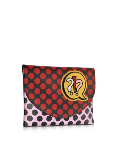 Shop Alessandro Enriquez Miracle Pop Leather Clutch In Red