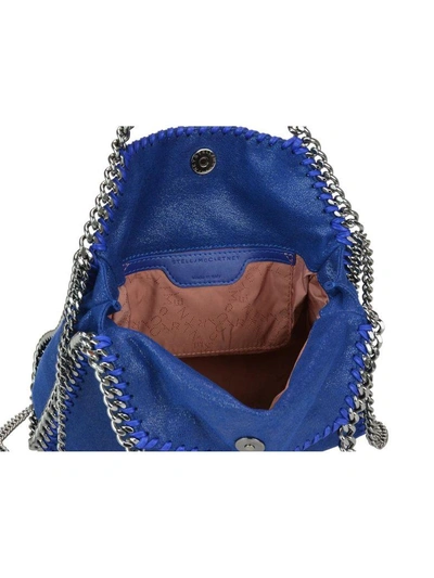Shop Stella Mccartney Falabella Mini Tote Bag In Bluebird