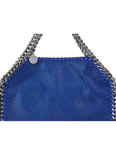 Shop Stella Mccartney Falabella Mini Tote Bag In Bluebird