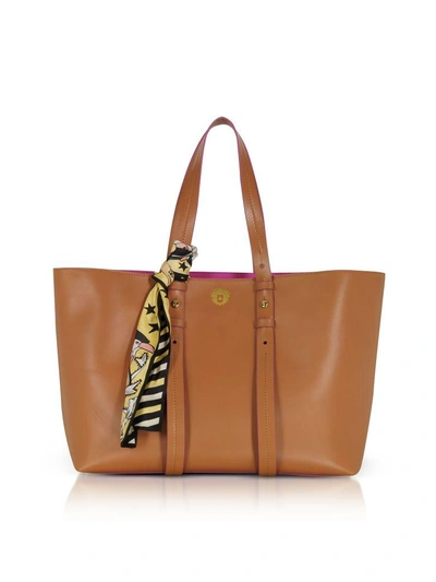 Shop Paula Cademartori Helen Large Pecan Brown Tote Bag