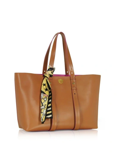 Shop Paula Cademartori Helen Large Pecan Brown Tote Bag