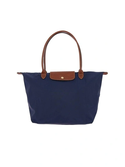 Shop Longchamp Shoulder Bag Shoulder Bag Women  In Navy