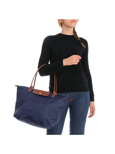 Shop Longchamp Shoulder Bag Shoulder Bag Women  In Navy