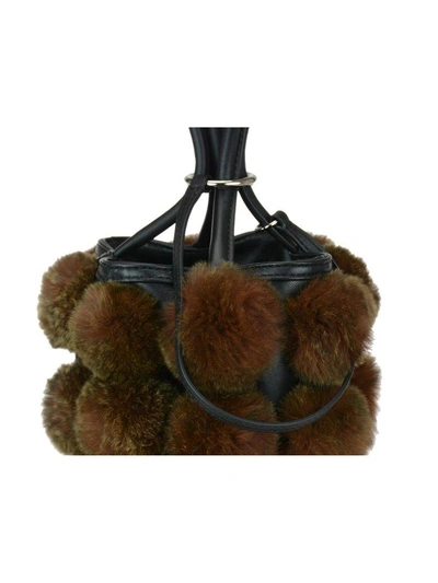 Shop Alexander Wang Roxy Cage Mini Bucket Bag In Racoon