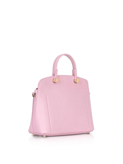 Shop Furla Genuine Leather My Piper Small Satchel In Pink