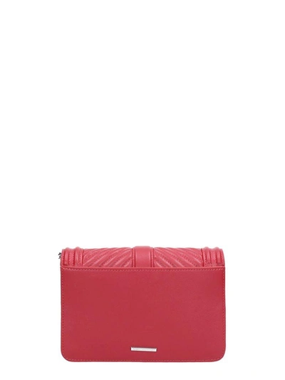 Shop Rebecca Minkoff Chevron Quilted Small Love Crossbody In Red