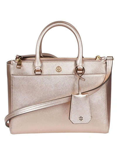 Shop Tory Burch Robinson Tote In Light Rose Gold