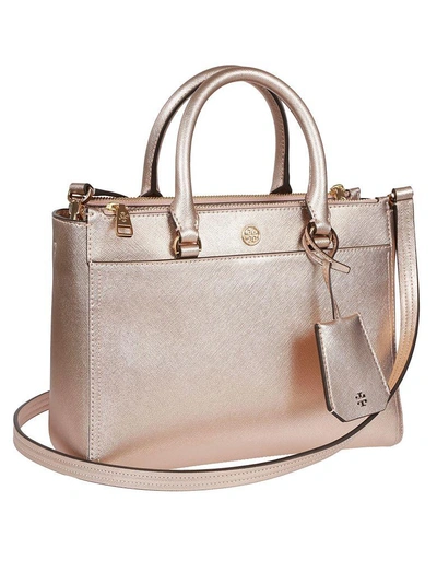 Shop Tory Burch Robinson Tote In Light Rose Gold