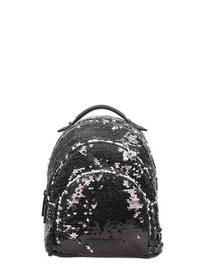 Shop Kendall + Kylie Sloane Mini Sequin Embellished Backpack In Black