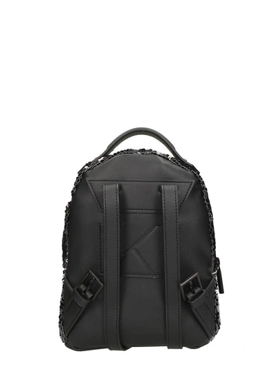 Shop Kendall + Kylie Sloane Mini Sequin Embellished Backpack In Black