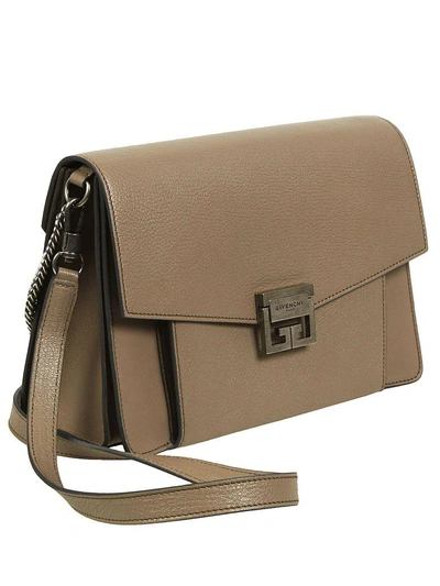 Shop Givenchy Medium Gv3 Shoulder Bag In Linen